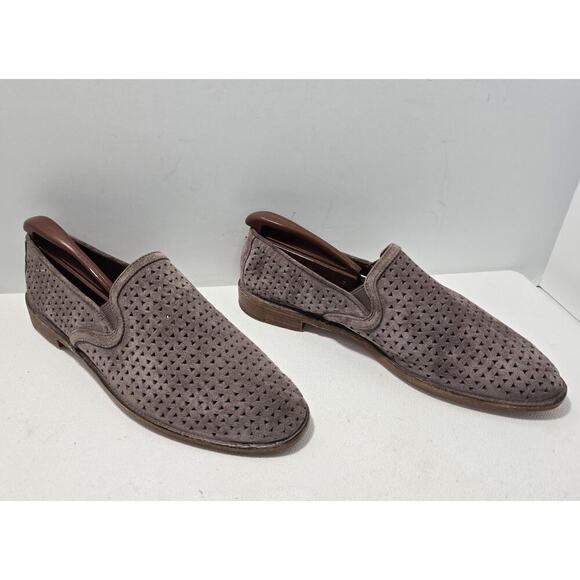 Women's Trask Ali Perforated TAUPE Suede Loafers Size 8.5 36-1554 NWOB - Picture 5 of 10